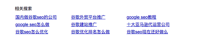 长尾关键词示例