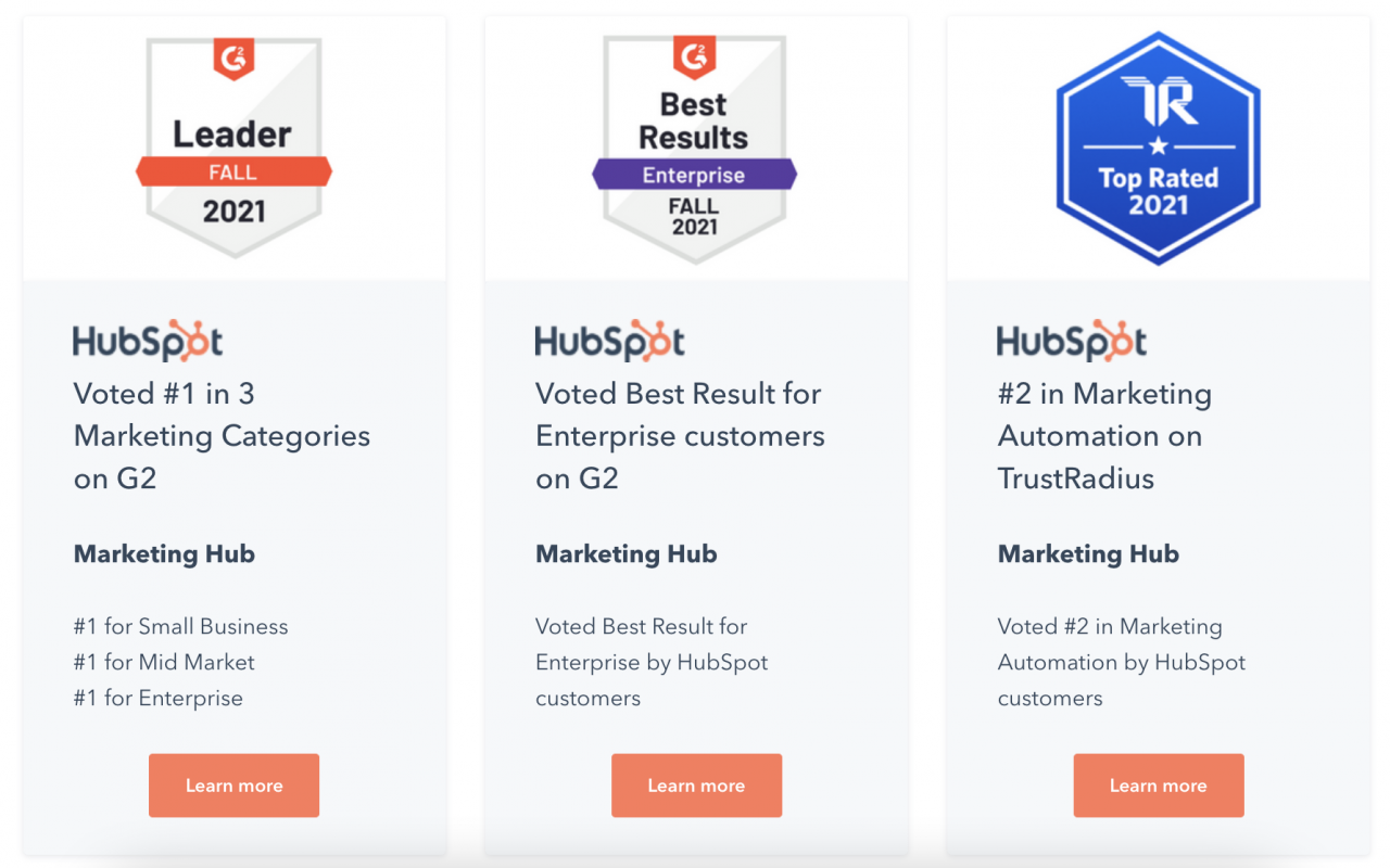 Hubspot 推荐