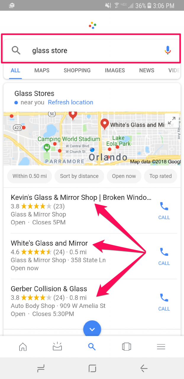 mobile seo voice search local results