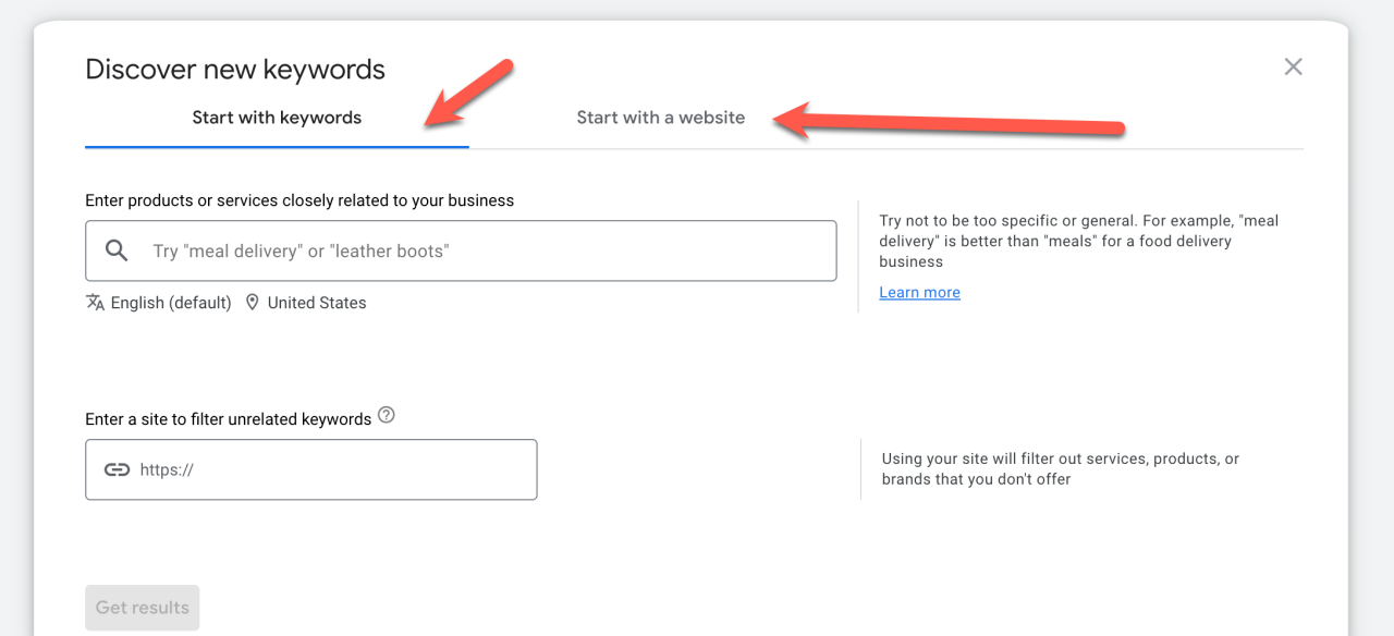 关键字规划师 发现新关键字