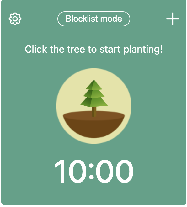 当您保持专注时，森林应用程序将种一棵树！