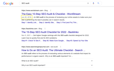 显示 Wordstream 2018 发布日期的屏幕截图