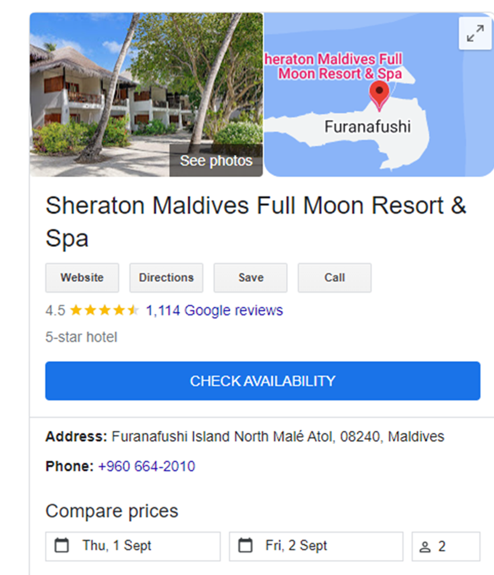 Sheraton Maldives Full Moon Resort & Spa 英镑上市