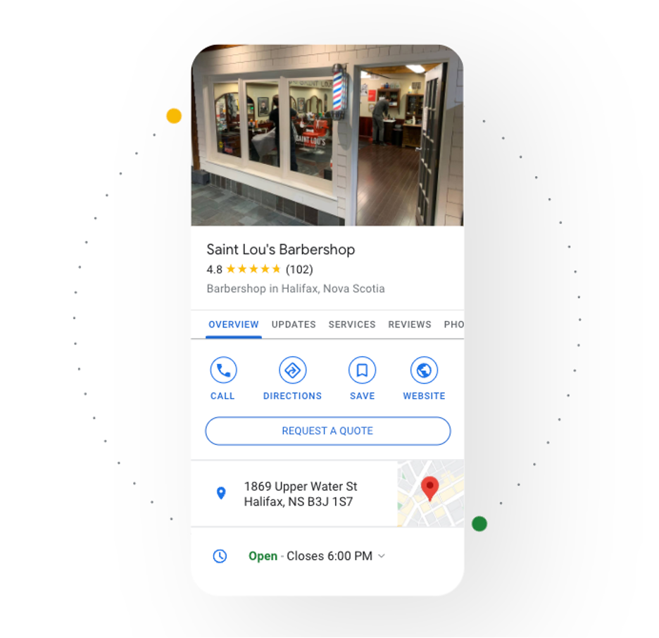 Google 商家资料示例