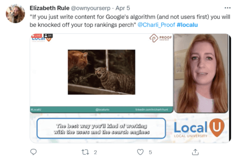 Charli Hunt 讨论为用户编写内容，而不是算法。