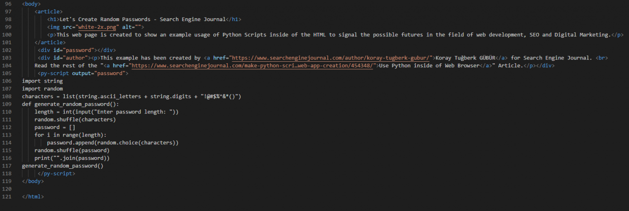 Python Web App Creation