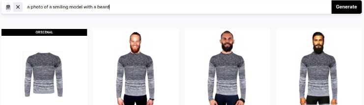 ecommerce shop ai generated male model