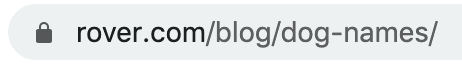 Rover.com 上的 URL。
